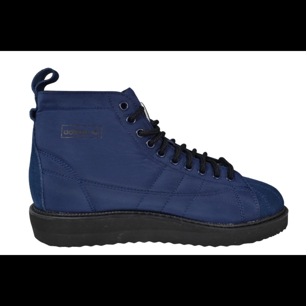 Brand new with box.
Adidas Superstar Night Indigo Sneaker Boots.